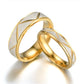 Titanium steel couple ring 24K gold stainless steel ring BloomIris