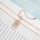 Valentines Day Gift Perfume Bottle Pendant Titanium Steel Necklace Korean Trend Zircon Luxury Female Necklace Charm Jewelry Gift Fashion Jewelry Woman BloomIris