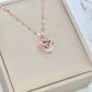 Valentines Day Gift Perfume Bottle Pendant Titanium Steel Necklace Korean Trend Zircon Luxury Female Necklace Charm Jewelry Gift Fashion Jewelry Woman BloomIris