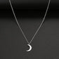 Women's Fashion Simple Stainless Steel Moon Pendant Necklace BloomIris