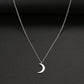 Women's Fashion Simple Stainless Steel Moon Pendant Necklace BloomIris