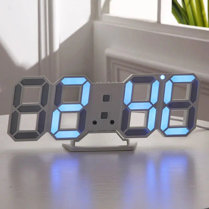 3D Led Wall Clock Modern Hypersku