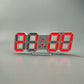 3D Led Wall Clock Modern Hypersku