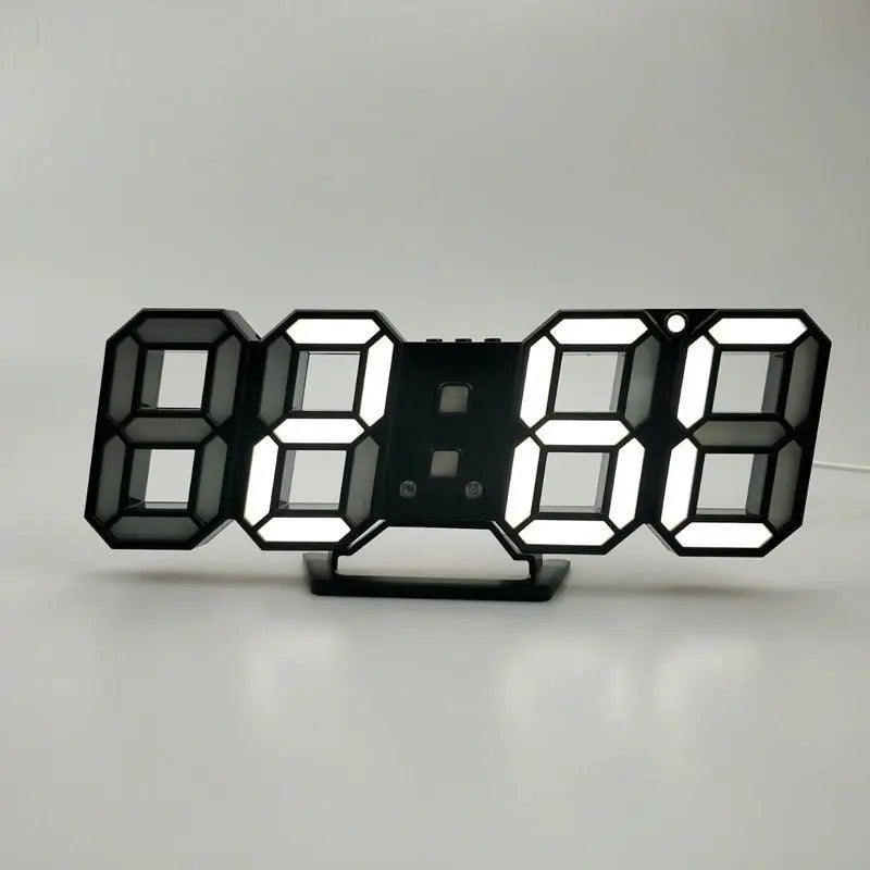 3D Led Wall Clock Modern Hypersku