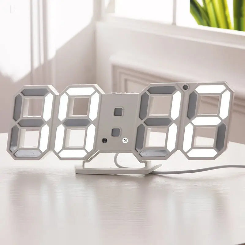 3D Led Wall Clock Modern Hypersku