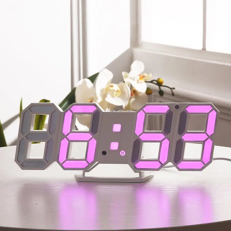 3D Led Wall Clock Modern Hypersku