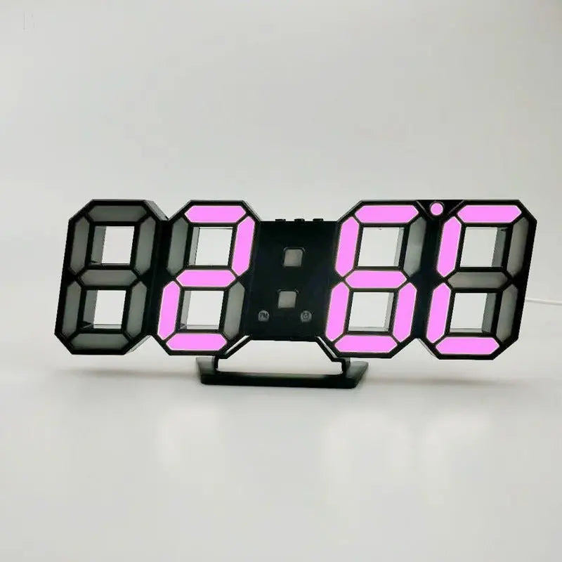 3D Led Wall Clock Modern Hypersku