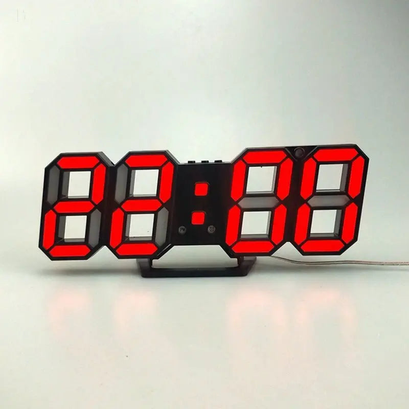 3D Led Wall Clock Modern Hypersku