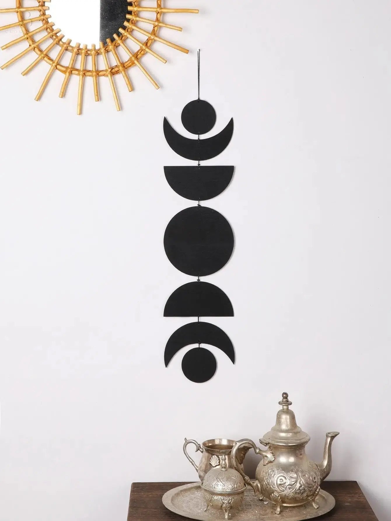 Bohemian Moon& Sun Wall Hanging Decor BloomIris