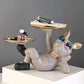 Bulldog Animal Figurines Cool Dog Statue Sculpture Living Room Bedroom Decor Home Interior Decoration Accessories BloomIris