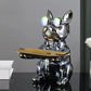 Bulldog Animal Figurines Cool Dog Statue Sculpture Living Room Bedroom Decor Home Interior Decoration Accessories BloomIris