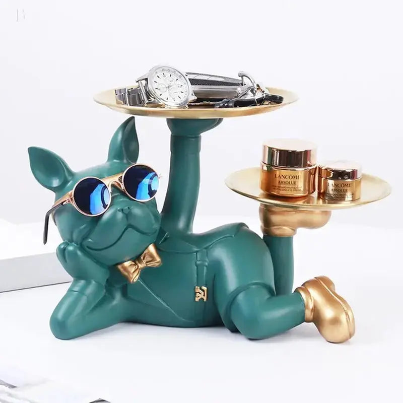 Bulldog Animal Figurines Cool Dog Statue Sculpture Living Room Bedroom Decor Home Interior Decoration Accessories BloomIris