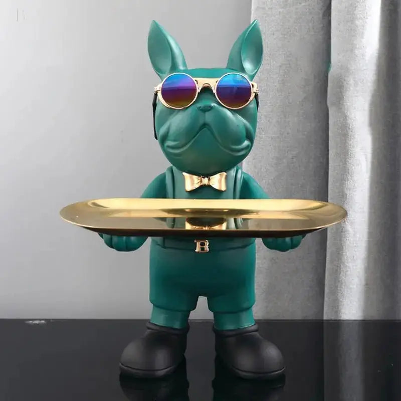Bulldog Animal Figurines Cool Dog Statue Sculpture Living Room Bedroom Decor Home Interior Decoration Accessories BloomIris