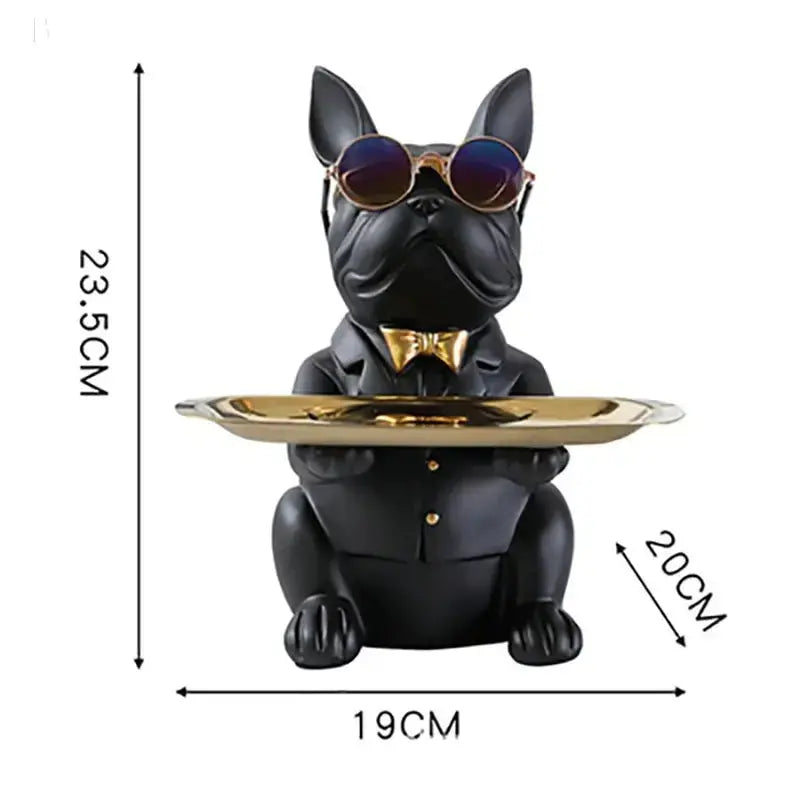 Bulldog Animal Figurines Cool Dog Statue Sculpture Living Room Bedroom Decor Home Interior Decoration Accessories BloomIris