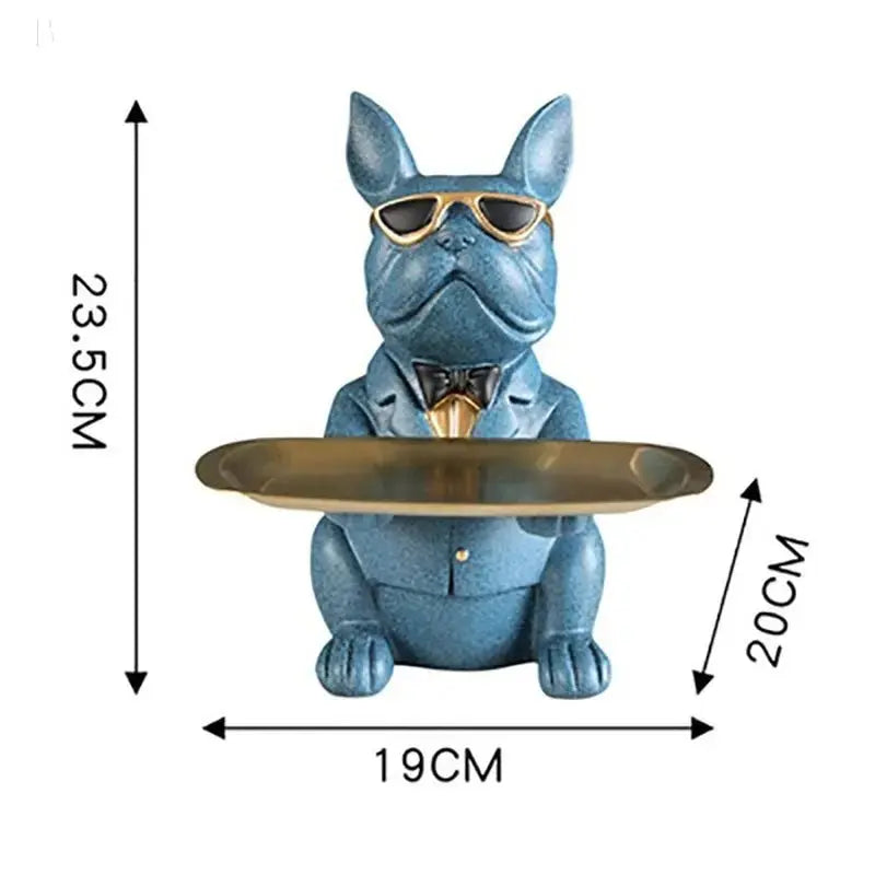 Bulldog Animal Figurines Cool Dog Statue Sculpture Living Room Bedroom Decor Home Interior Decoration Accessories BloomIris