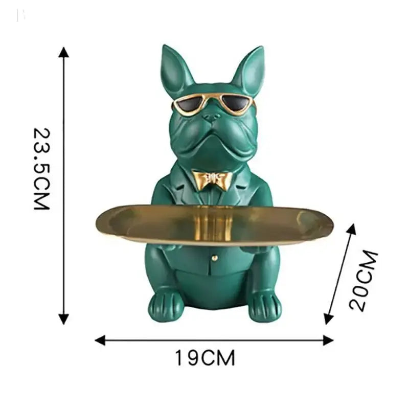 Bulldog Animal Figurines Cool Dog Statue Sculpture Living Room Bedroom Decor Home Interior Decoration Accessories BloomIris