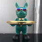 Bulldog Animal Figurines Cool Dog Statue Sculpture Living Room Bedroom Decor Home Interior Decoration Accessories BloomIris