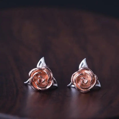 Creative jewelry rose earrings BloomIris