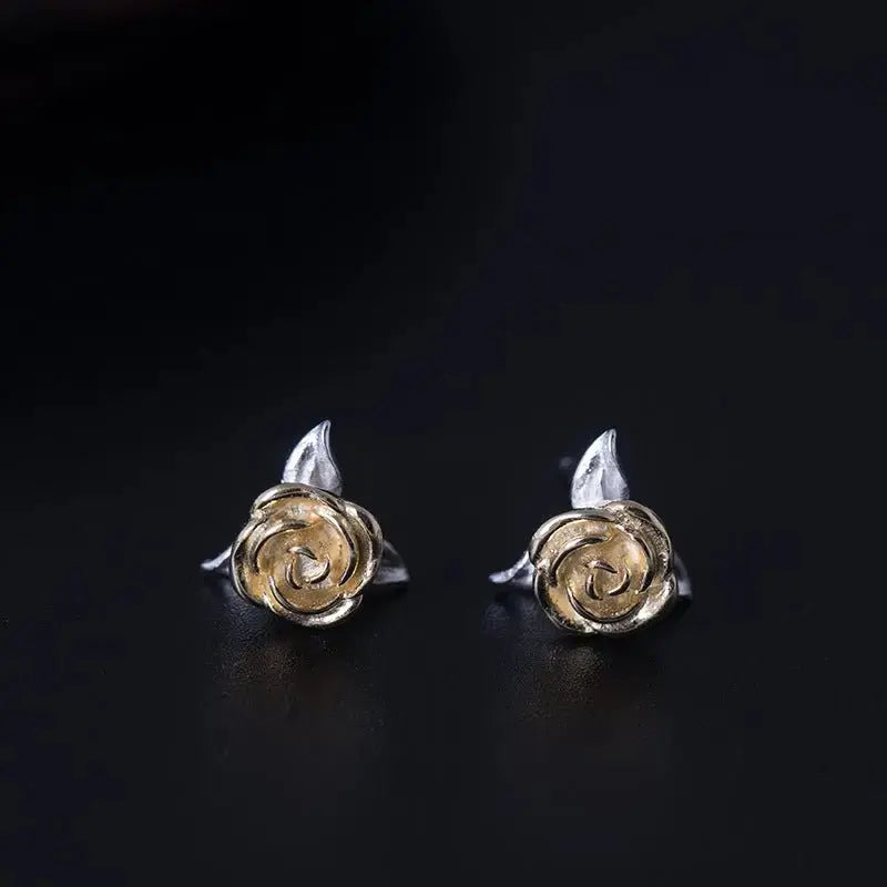 Creative jewelry rose earrings BloomIris