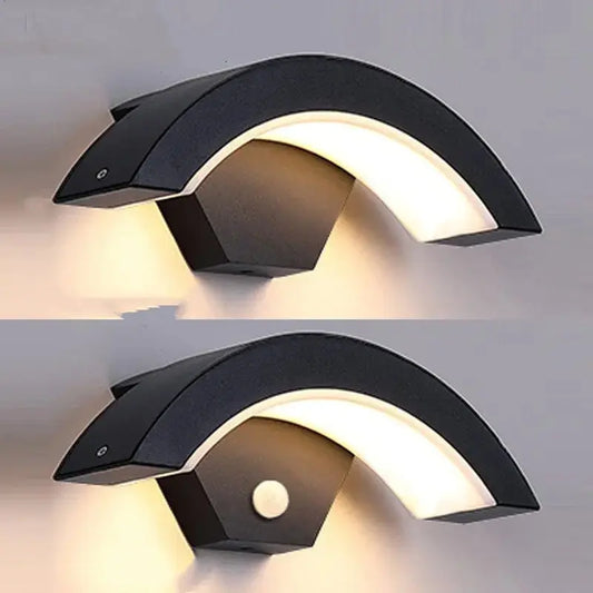 Curved Moon LED Wall Light BloomIris
