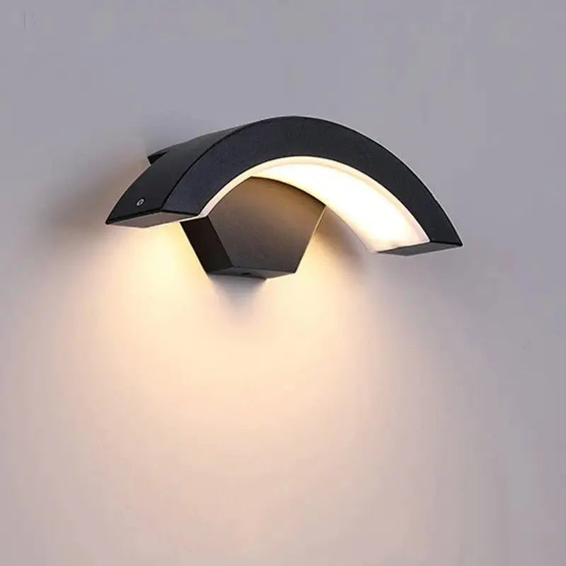 Curved Moon LED Wall Light BloomIris