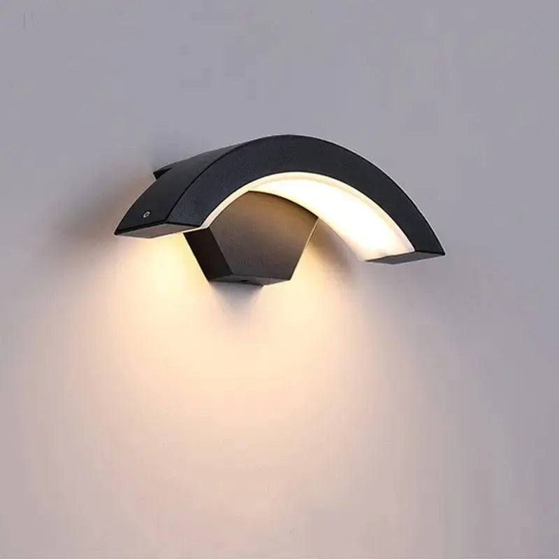 Curved Moon LED Wall Light BloomIris