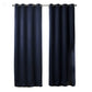 Dark Blue Bedroom Blackout Fabric Printed Curtains BloomIris