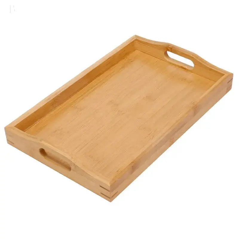 Elegant Japanese bamboo serving tray BloomIris