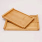 Elegant Japanese bamboo serving tray BloomIris