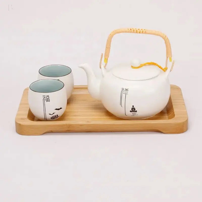 Elegant Japanese bamboo serving tray BloomIris