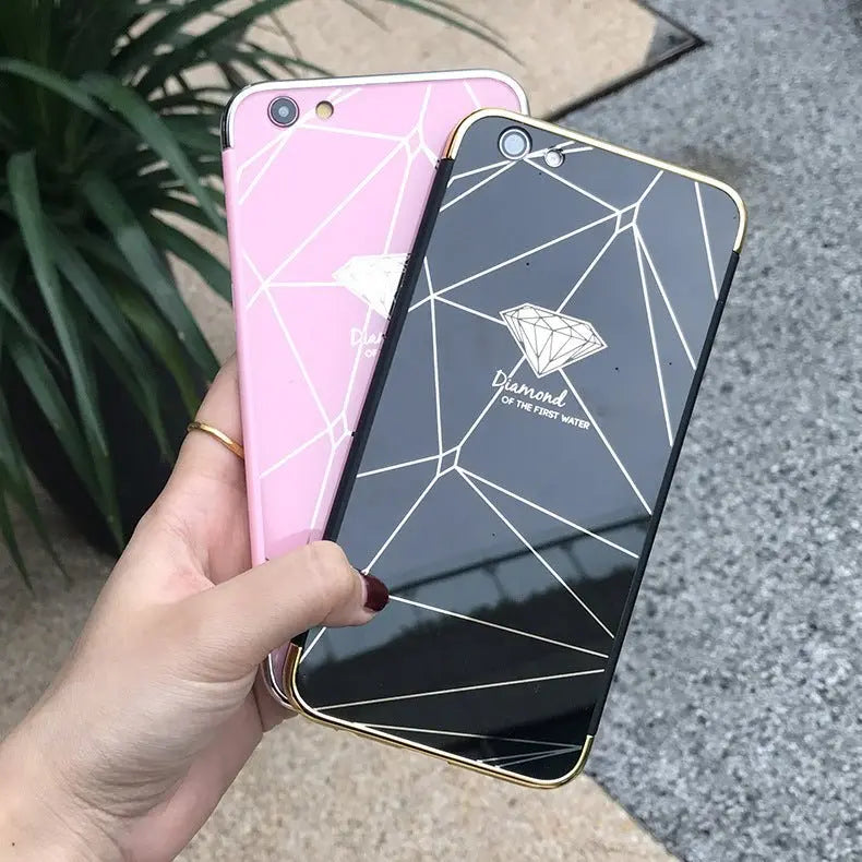 Feather mobile phone case mirror diamond case BloomIris