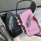 Feather mobile phone case mirror diamond case BloomIris