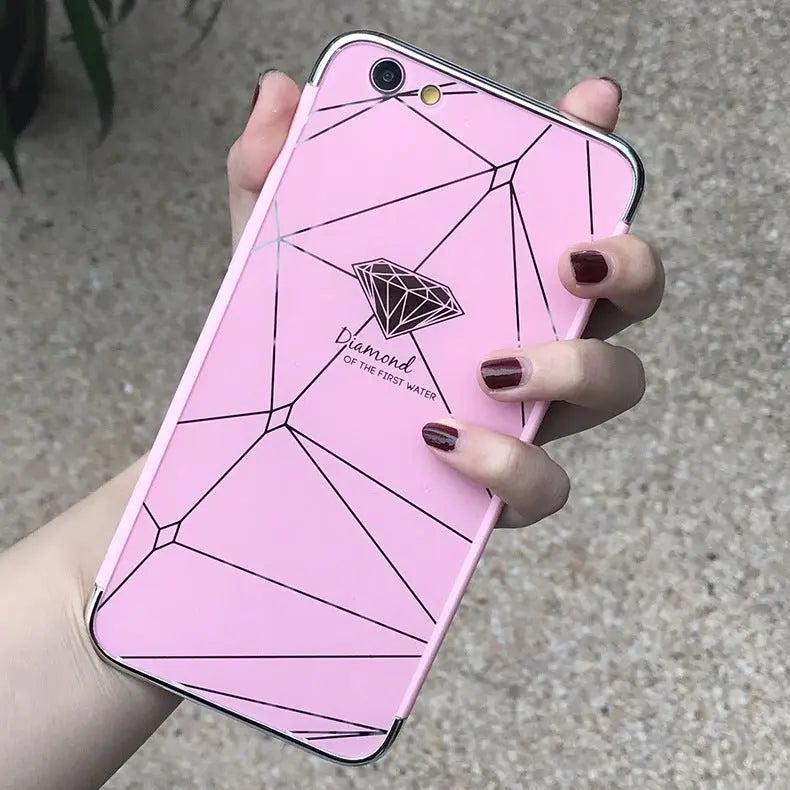 Feather mobile phone case mirror diamond case BloomIris