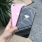 Feather mobile phone case mirror diamond case BloomIris