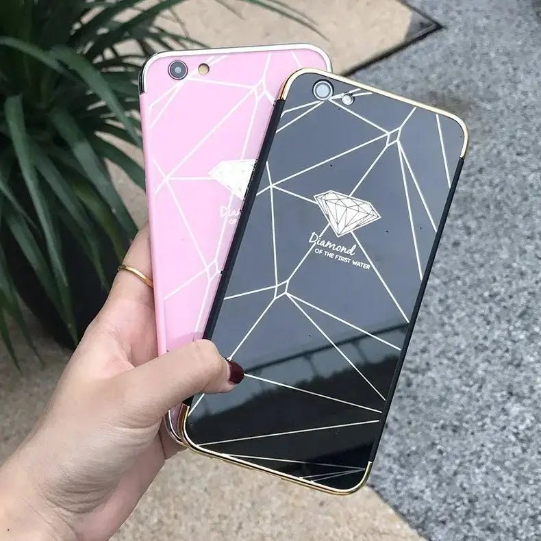 Feather mobile phone case mirror diamond case BloomIris