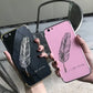 Feather mobile phone case mirror diamond case BloomIris