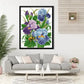 Iris flower pattern small embroidery painting BloomIris