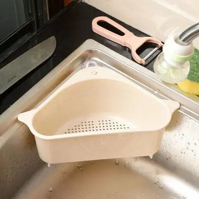 Kitchen Sink Triangle Drain Basket drainer suction Cup