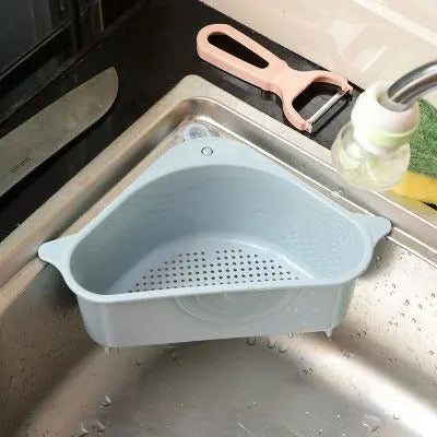 Kitchen Sink Triangle Drain Basket drainer suction Cup