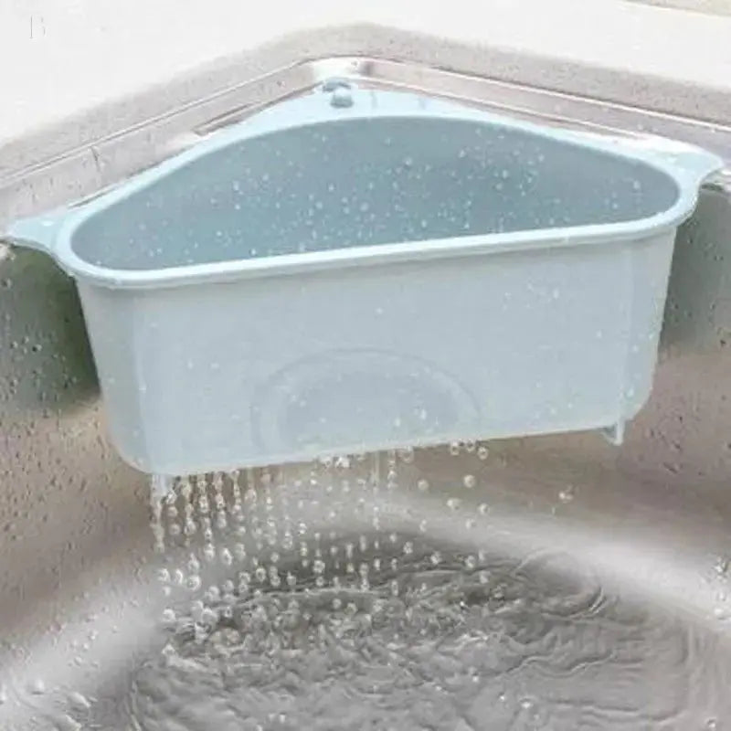 Kitchen Sink Triangle Drain Basket drainer suction Cup BloomIris