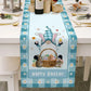 Light Luxury Wood Grain Bottom Easter Cotton And Linen Table Flag BloomIris