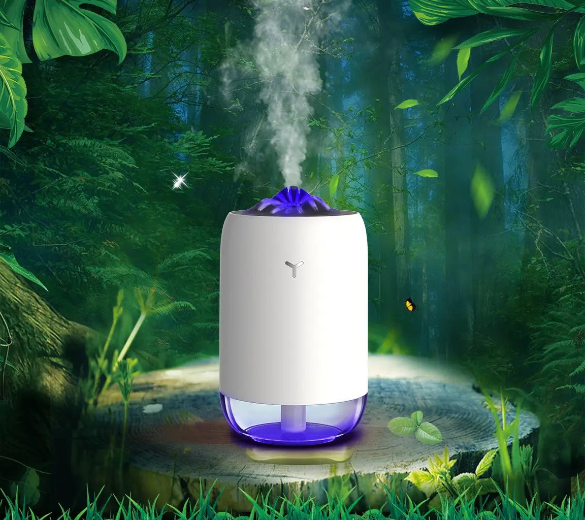 Magic Flame Humidifier Home Car Atomizer Mini Aroma Diffuser Desktop Home Office Supplies BloomIris