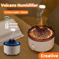 Mute Of New Small Simulated Flame Volcano Humidifier Flame Humidifier Volcano Diffuser Home Decorations BloomIris