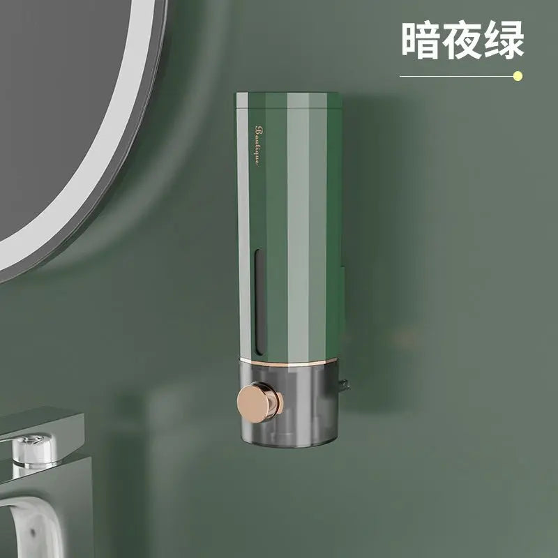 Perforation-free soap dispenser hand sanitizer wall hanging device press separate bottle hotel body wash shampoo box wall mounted Hypersku