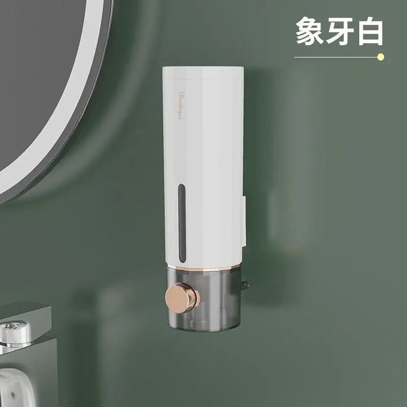 Perforation-free soap dispenser hand sanitizer wall hanging device press separate bottle hotel body wash shampoo box wall mounted Hypersku