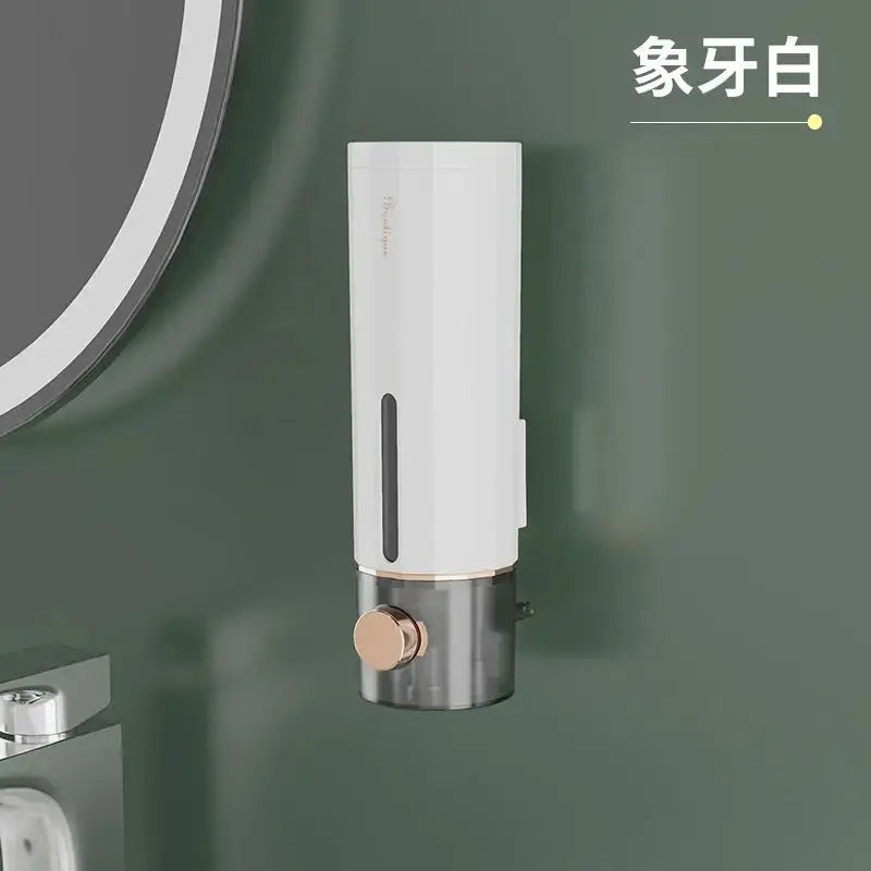 Perforation-free soap dispenser hand sanitizer wall hanging device press separate bottle hotel body wash shampoo box wall mounted Hypersku