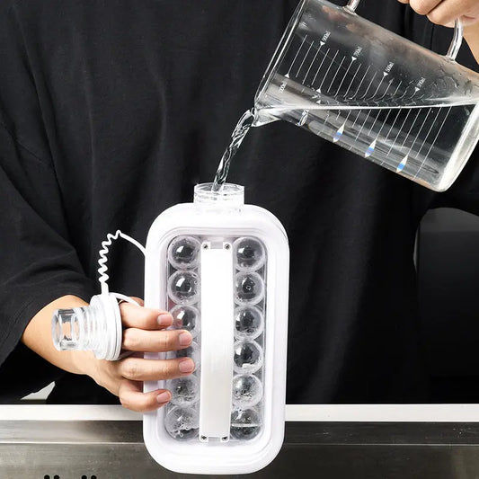 Portable 2-in-1 Ice Tray Ice Mold Maker and Cube Tray Hypersku