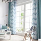 Printed curtain cloth BloomIris