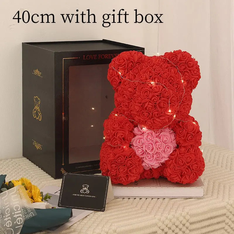 Rose Bear - Gifts - Mother's Day - Flowers Teddy Bear BloomIris