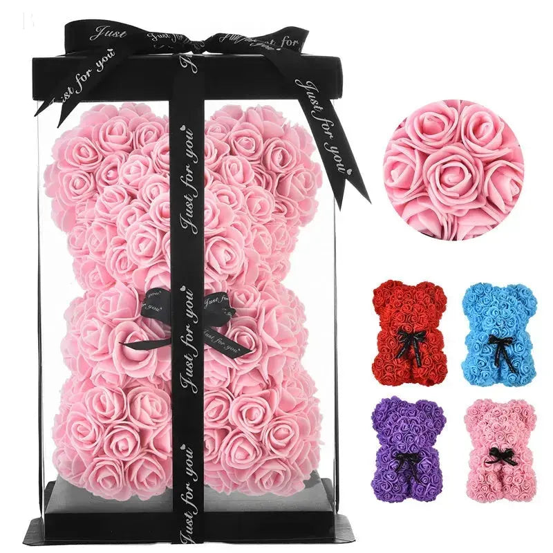 Rose Bear - Gifts - Mother's Day Gift - Flowers Teddy Bear BloomIris